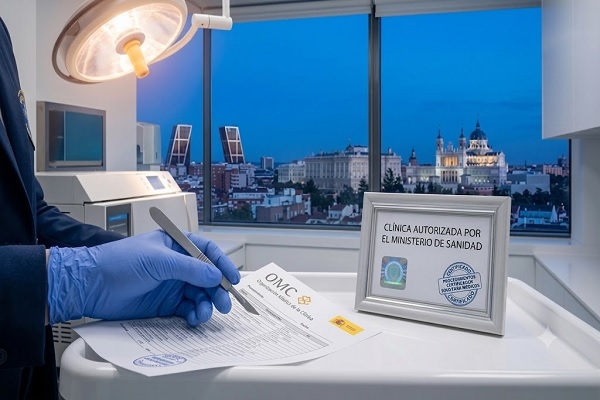 Autorización emitida por el ministerio de salud luego de las inspecciones medicas en España