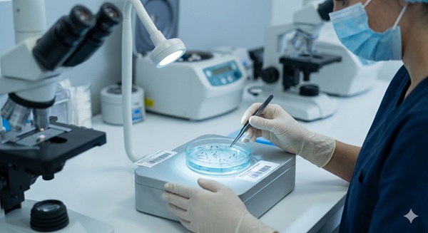 Maniement scientifique des greffons dans une solution de bio-préservation refroidie pour une survie maximale.