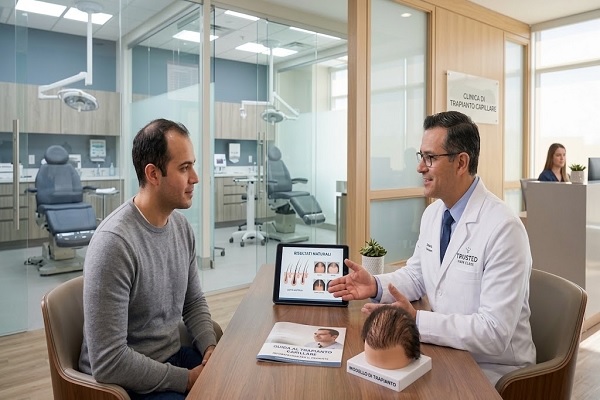 Consulta uno specialista in trapianto di capelli presso una clinica affidabile per evitare i rischi associati ai trapianto capelli economico Spagna
